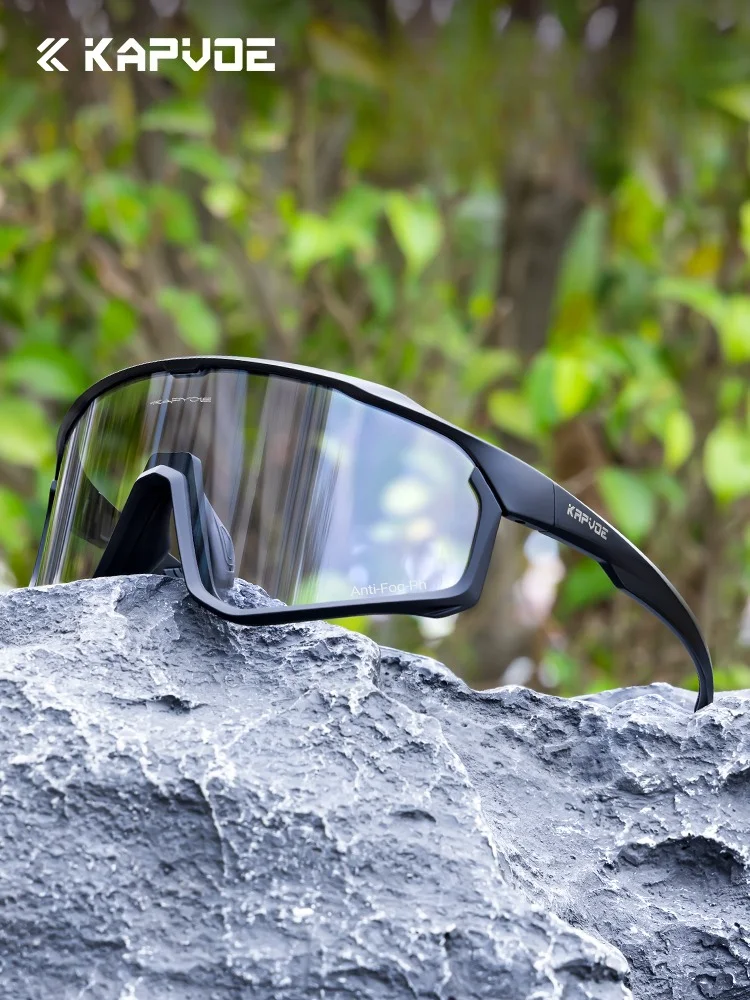 AliExpress kapvoe Kapvoe Photochromic Sunglasses for Men Cycling Glasses MTB Bike Road Bicycle Sports Protection Goggles UV400 Hiking Eyewear