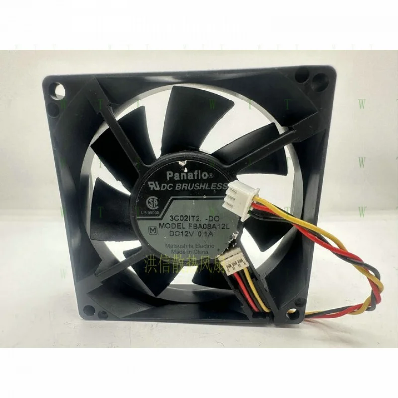 

H 1 шт. вентилятор Panaflo FBA08A12L DC12V 0,1A 8 см 8025 3-проводной охлаждающий вентилятор