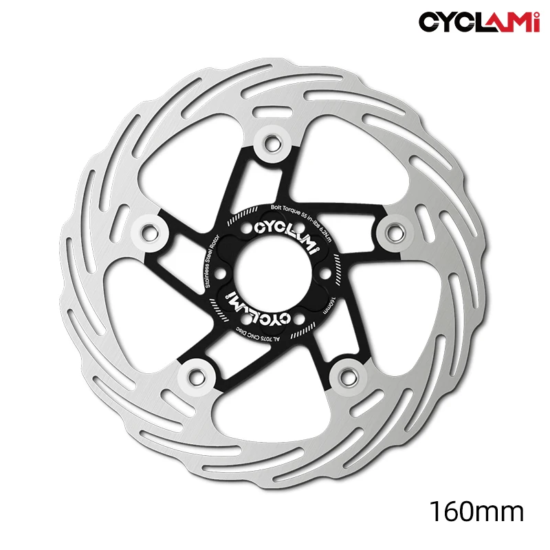 

CYCLAMI Bike Disc Brake Rotor 160mm 180mm Hydraulic High Strength Road MTB Floating Rotor Bicycle Brake Disc 6 Bolts Bike Part