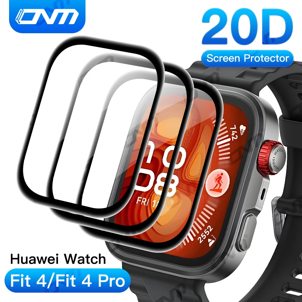 3-Pack Screen Protector for Huawei Watch Fit 4 & 4 Pro - Anti-Scratch, Bubble-Free, HD Clarity, Easy Install