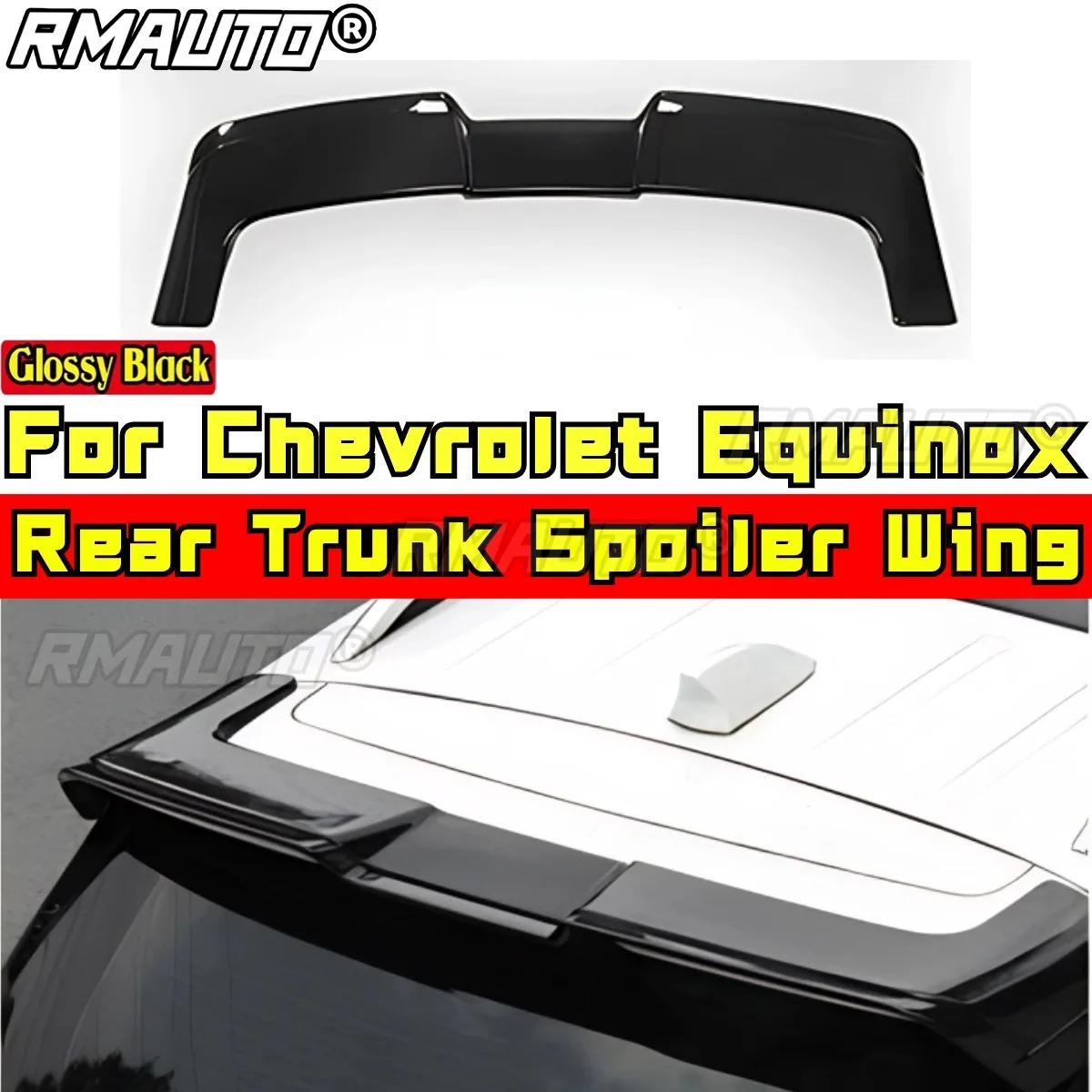 

For Equinox Body Kit Rear Trunk Wing Glossy Black Sport Style Rear Trunk Spoiler Rear Wing For Chevrolet Equinox Car Accessories