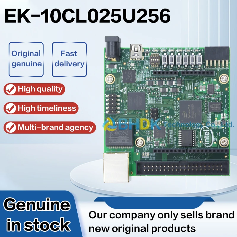 FOR Intel EK-10CL025U256 Kit Cyclone 10 LP FPGA 10CL025 25K LEs Gigabit Ethernet Pmod GPIO Header
