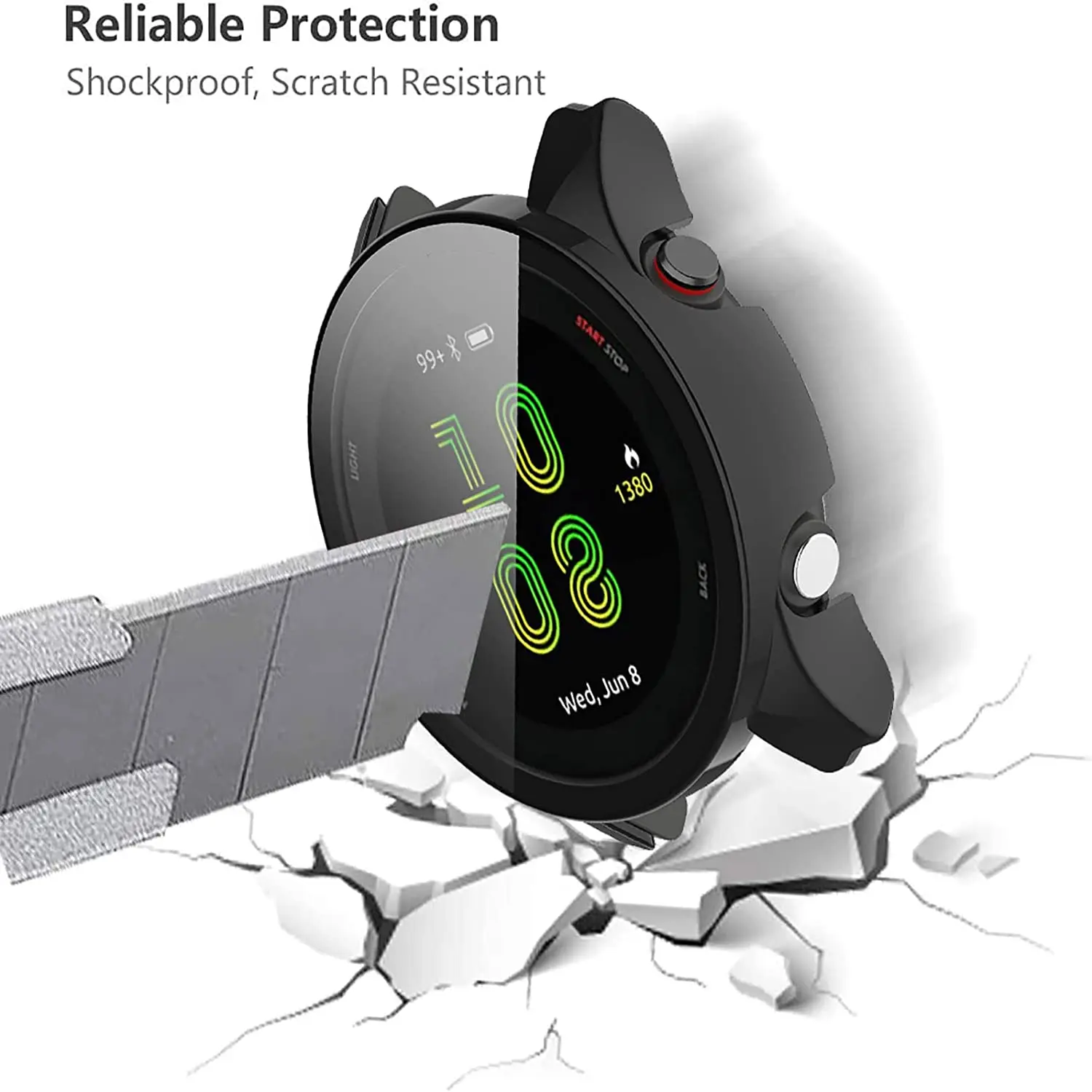 Boîtier rigide en verre trempé pour montre connectée Garmin, 30 pièces, pour Forerunner 265 265S 255S 255 965 955