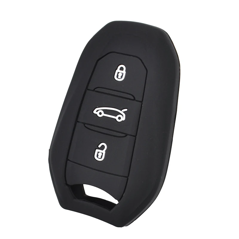

AX Silicone Remote Key Case Fob Shell Cover 3 Button For Peugeot 208 308 508 3008 5008 for Citroen C4 Picasso DS3 DS4 DS5 DS6