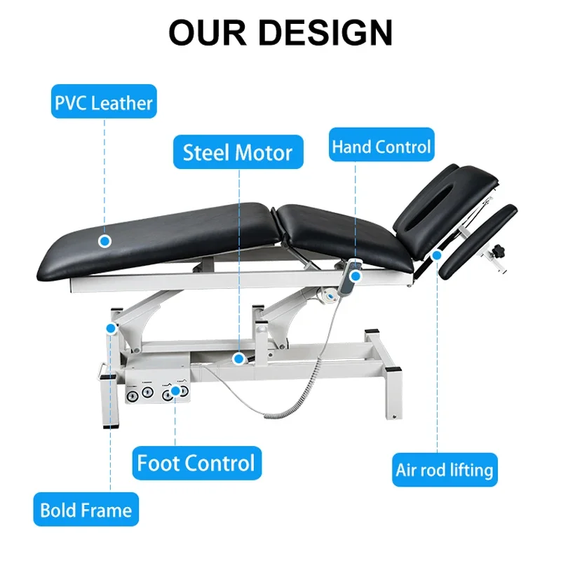 spa Electric Therapy Chiropractic Table Examination Couch Bed Massage Physiotherapy facial chair