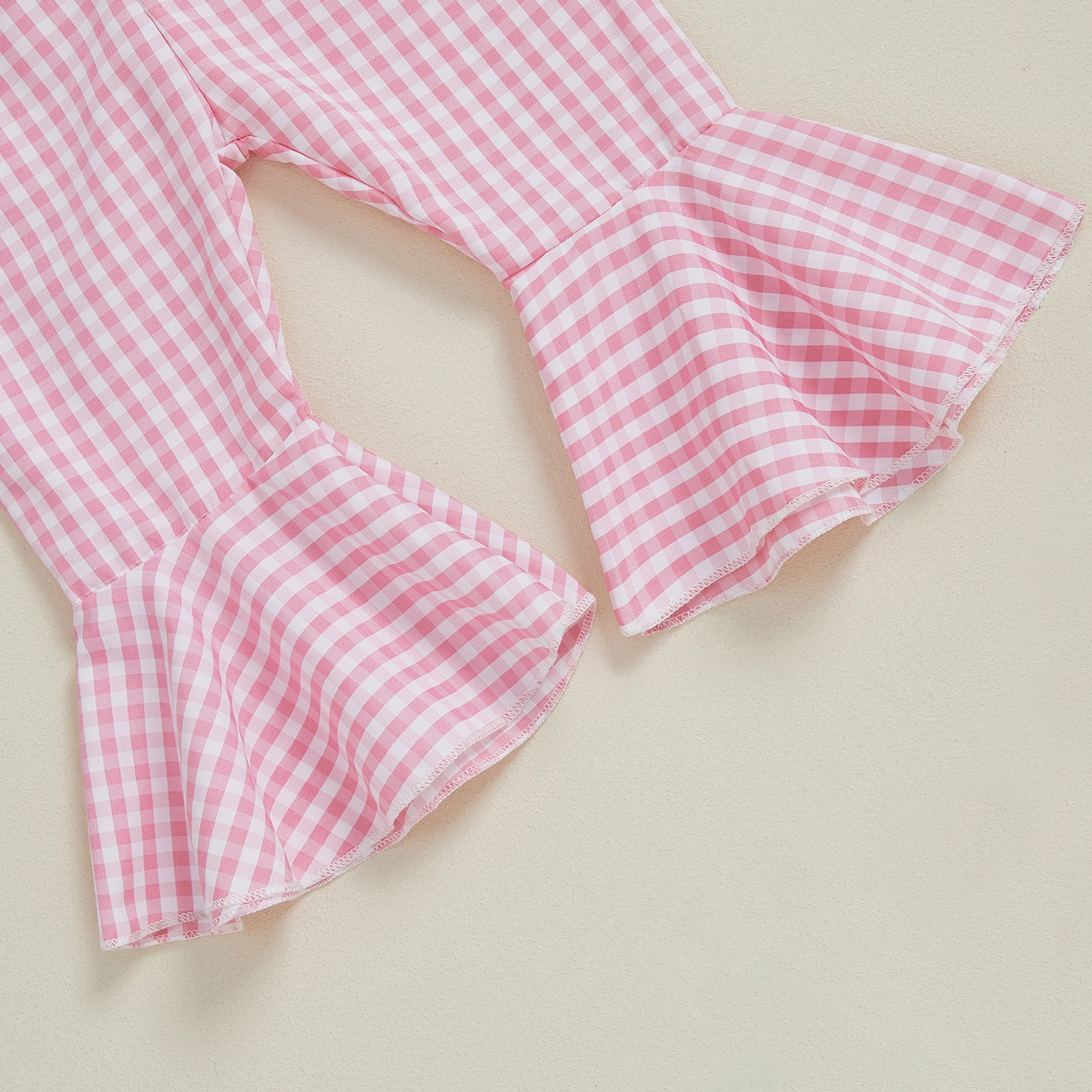 طقم سويت شيرت بأكمام طويلة مطبوع ومطرز لعيد الميلاد للفتيات الصغيرات مع قيعان جرس منقوشة مكونة من قطعتين #6