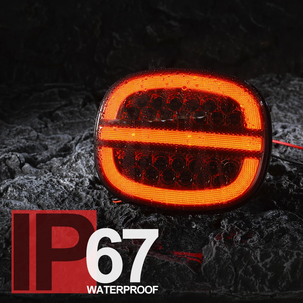 4x المدخن لشروليه تشيفي كورفيت C4 1991-1996 LED المصابيح الخلفية الجمعية الخلفية الذيل الفرامل السيارات بدوره إشارة وقوف السيارات مصابيح عدة