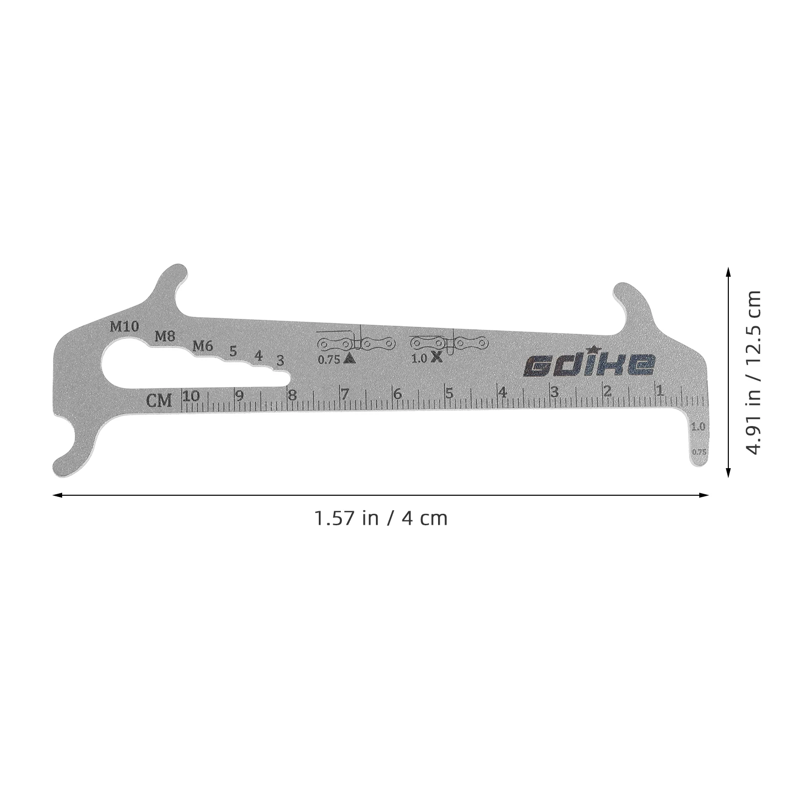 

Chain Measuring Ruler Checker X Gauge Wear Indicator Bike Testing Tool Portable Bike Chain Tool Lightweight Aluminum Alloy