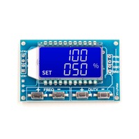 2 CH/3 CH PWM Pulse Frequency Duty Cycle Adjustable Module Square Wave Rectangular Wave Signal Generator LCD Display