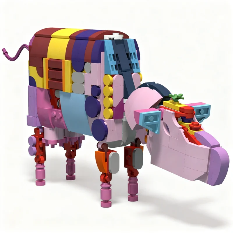 set-di-costruzioni-moc-hiraeth-cow-da-496-pezzi-giocattoli-educativi-diy-regalo-di-natale-e-compleanno-idea-creativa
