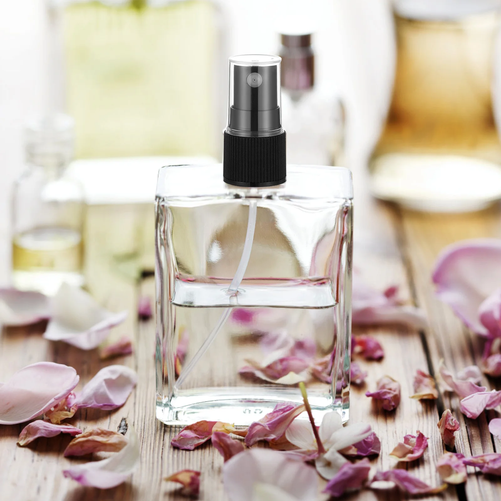 20 ugelli per flaconi spray per profumo neri pratici per viaggi fai da te uso flaconi spray per trucco top atomizzatore spruzzatore per profumo