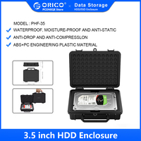 ORICO PHF-35 3.5 Inch HDD Protective Box Storage Case Water-proof Shock-proof Dust-proof Function Safety Label Design
