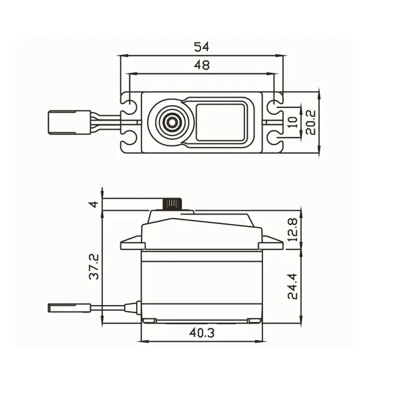 CS-1257TG เซอร์โว JX 6V 0.07S 10kg เกียร์ไทเทเนียมความเร็วสูงเซอร์โวแกนมาตรฐานดิจิตอลสำหรับเครื่องบิน RC และรถดริฟท์