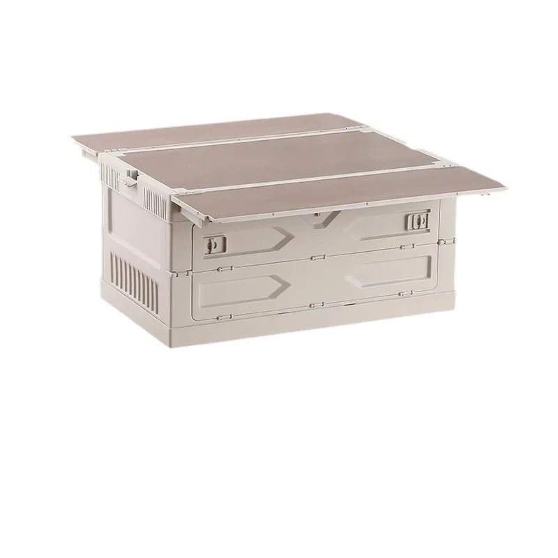 المحمولة طاولة تخييم قابلة للطي نزهة IGT خفيفة الوزن قابل للتعديل ارتفاع موقد الجدول السفر سيارة جذع التخزين المنظم قابلة للطي #6