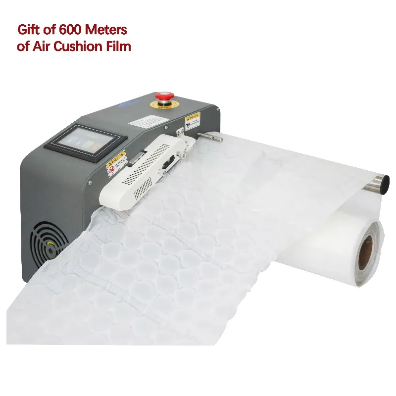 

Free 600m air cushion film included HY-03 Mini Small Multi-function Packaging Air Cushion With Meter Functions
