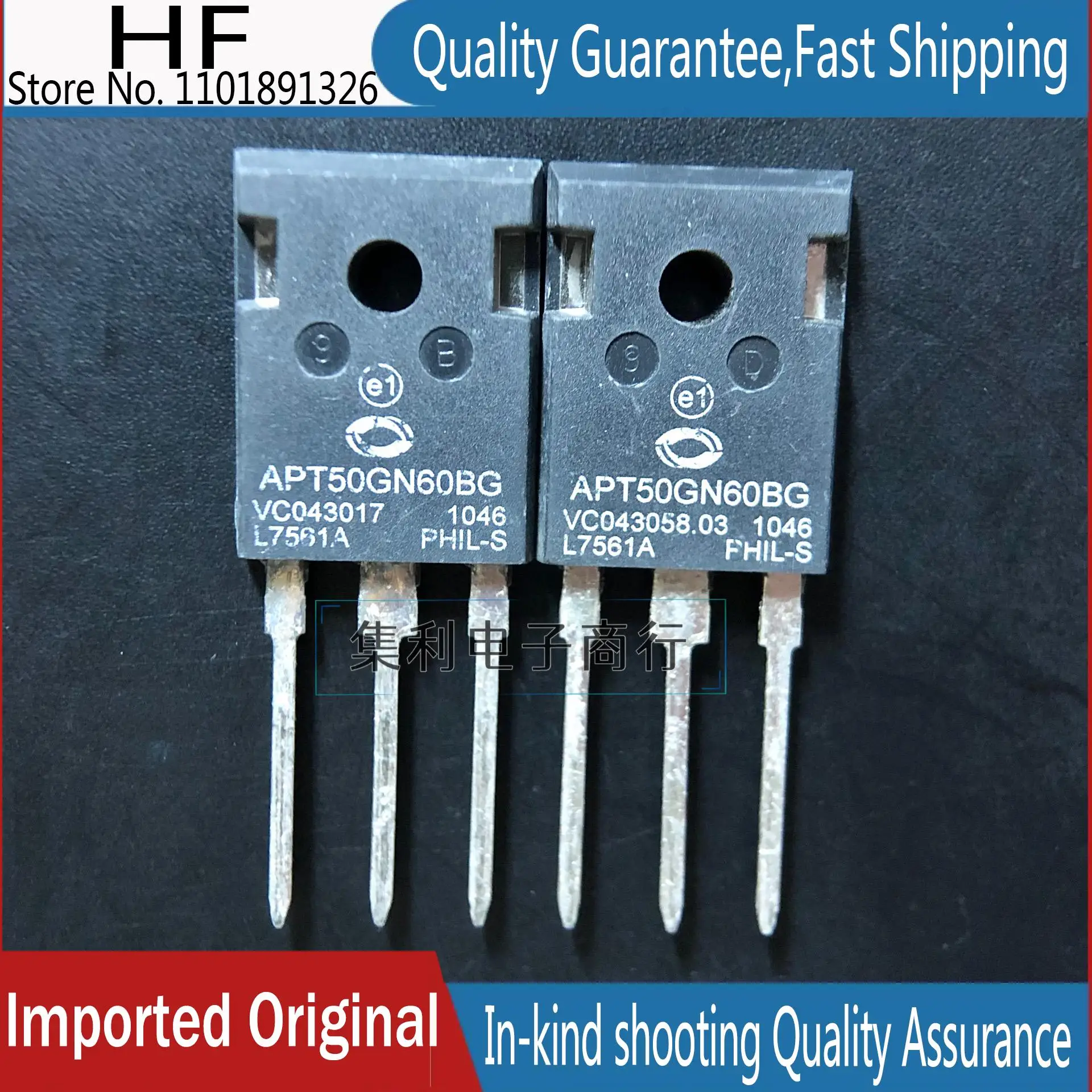 

10PCS/Lot APT50GN60BG TO-247 50A 600V IGBT Imported Original