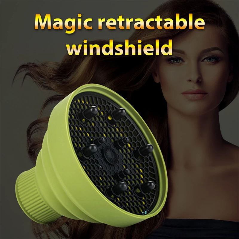 Universal Detachable Hair Curly Drying Blower Suitable 4-4.8cm Solid Color Silicone Hair Dryer Diffuser Cover Hair Styling Tools