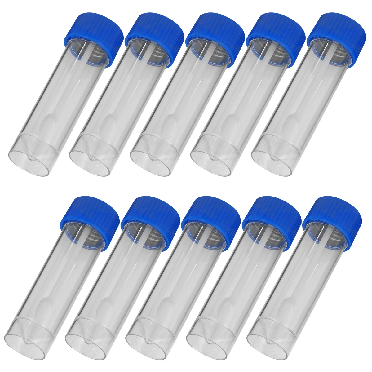 

10 Pcs Stool Sampling Cup Test Tubes Sample Bottle Pp Container Specimen