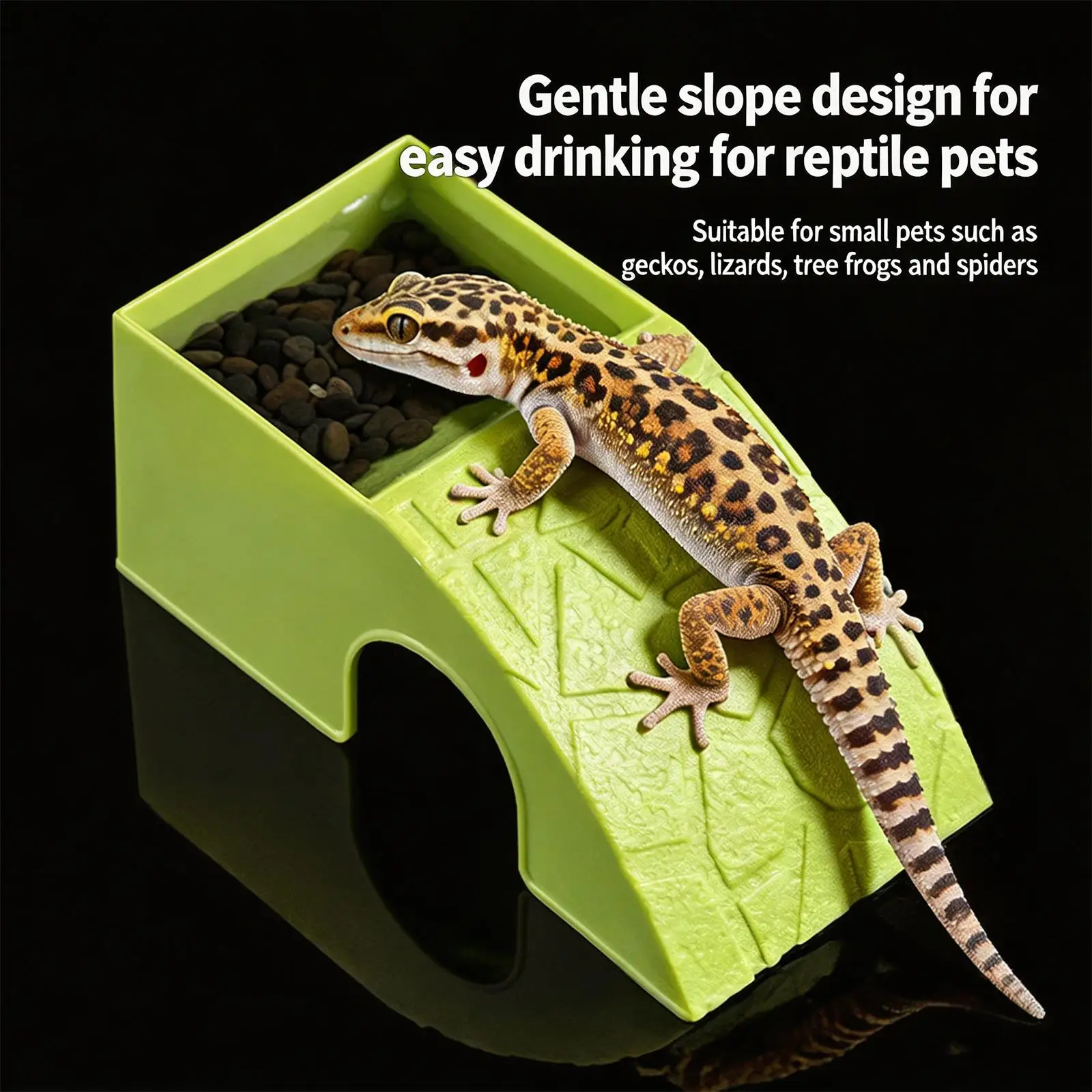 Refugio para reptiles, decoración de cuevas de roca, cuevas para ocultarse, plataformas para tomar el sol para jaulas de mascotas, acuarios, mini anfibios