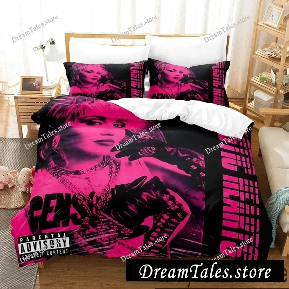 

Exquisite 3D Miley Cyrus Singer Wallpaper Print Bedding Set Duvet Cover Comforter Bed Youth Kids Girls Boys Gift741