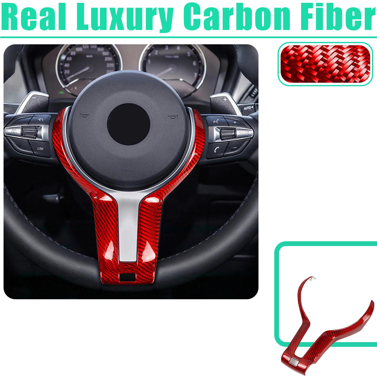 For BMW 1 Series F20 / F21  2012-2017 Car Steering Wheel Panel Cover Trim