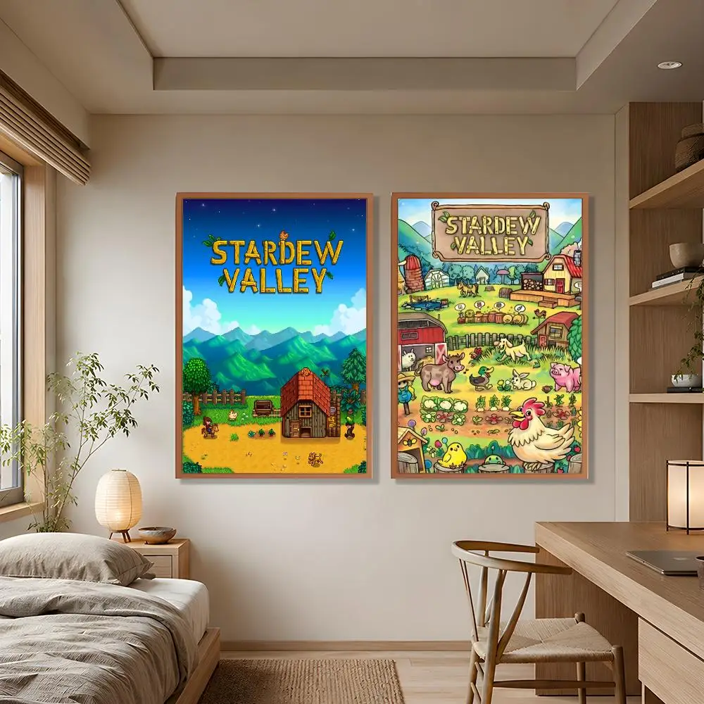 Game Popular Classic Stardew Valley Poster Wall Art Poster HD Waterproof PP Print Bedroom Living Room Office Decor Gift