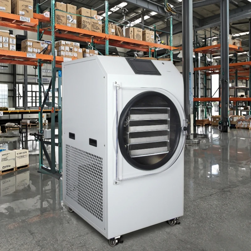 HFD-4 6Kg Automatic Electric Heating Household Dryer Freeze Drying Pump 4-Tray Small Vacuum Machine For Food, Fruits, Vegetables