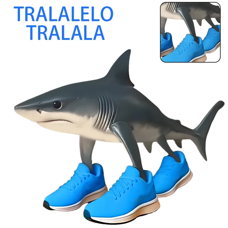 

TungtungtungSahur Italian Brainrot Wooden Stick Funny Dolls Tralalero Tralala Desktop Decoration Collection Ornaments Kid Gift