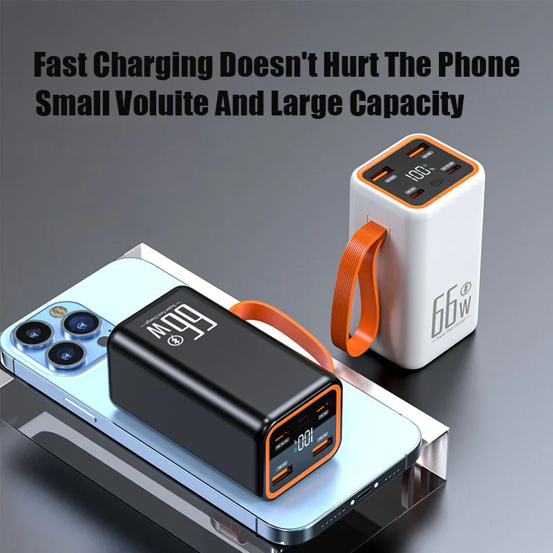 50000mAh Handheld Large Capacity Power Bank Supports 66W Fast Charging Suitable For Outdoor Camping And Mobile Phone Charging