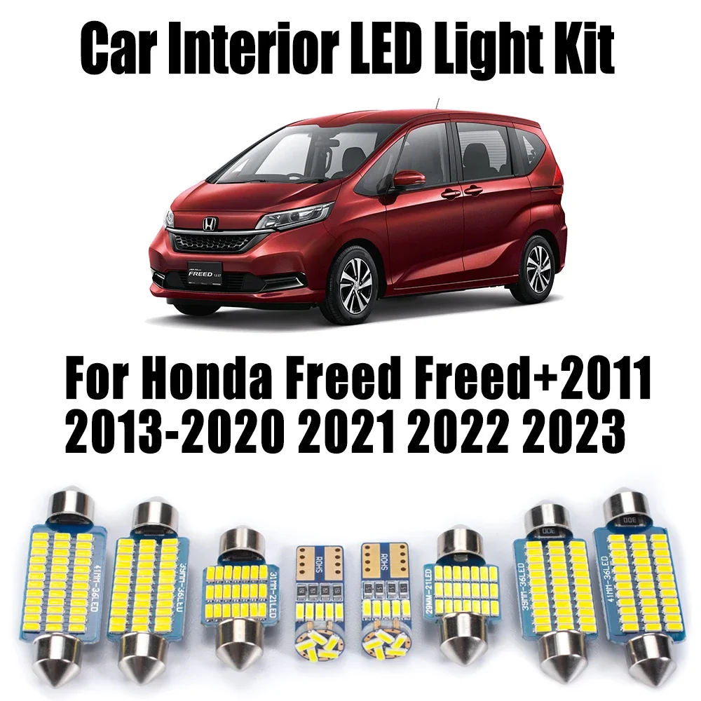 Canbus For Honda Freed Freed+ 2008 - 2017 2019 2020 2021 2022 2023 LED Interior Map Dome Reading Trunk Light Kit Car Accessories