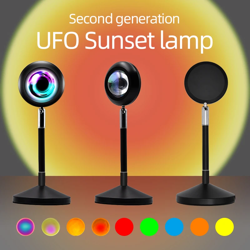 Remote Control Colorful Internet Celebrity Live Sunset Light Photography Sunset Light Supplement Light RGB Sunset Light