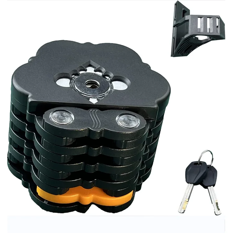 

Складной велосипедный антицелевой замок, замок для цепи горного велосипеда, аксессуары для электрического велосипеда, складной велосипедный замок