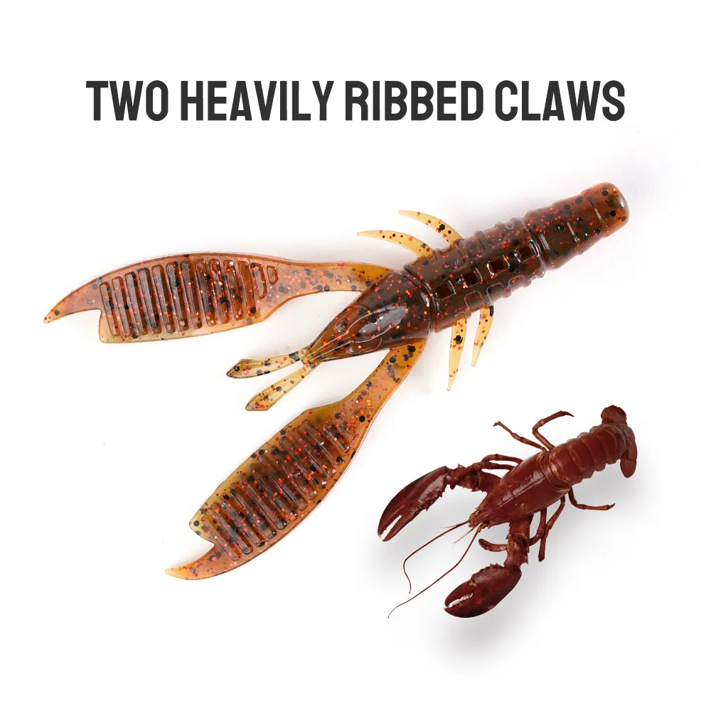 NOEBY Señuelo blando Craw Flapper para lubina con garras - imagen 2