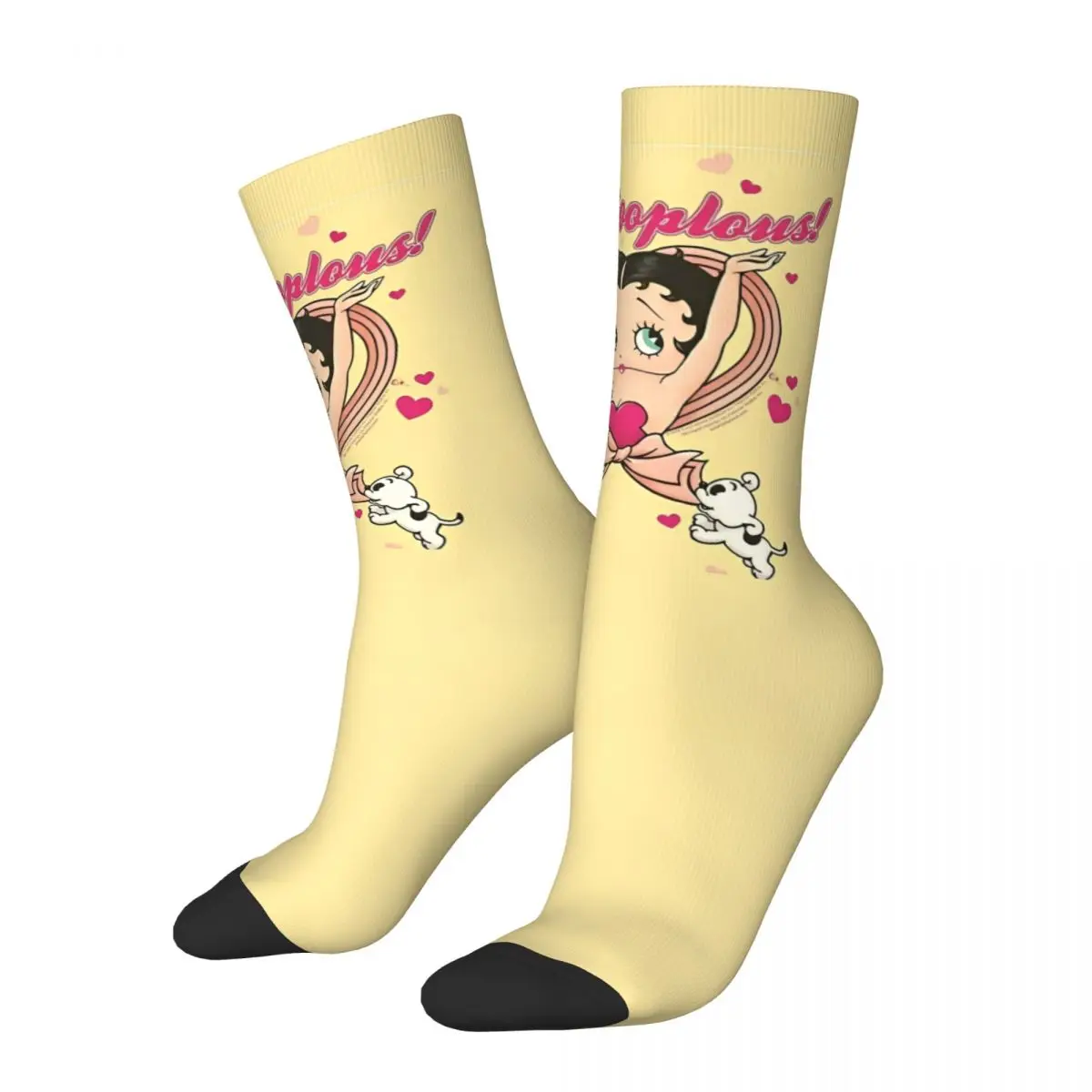 Mrs Boop-Calcetines góticos de dibujos animados para hombre y adulto, medias de monopatín suaves, medias antideslizantes con patrón de invierno