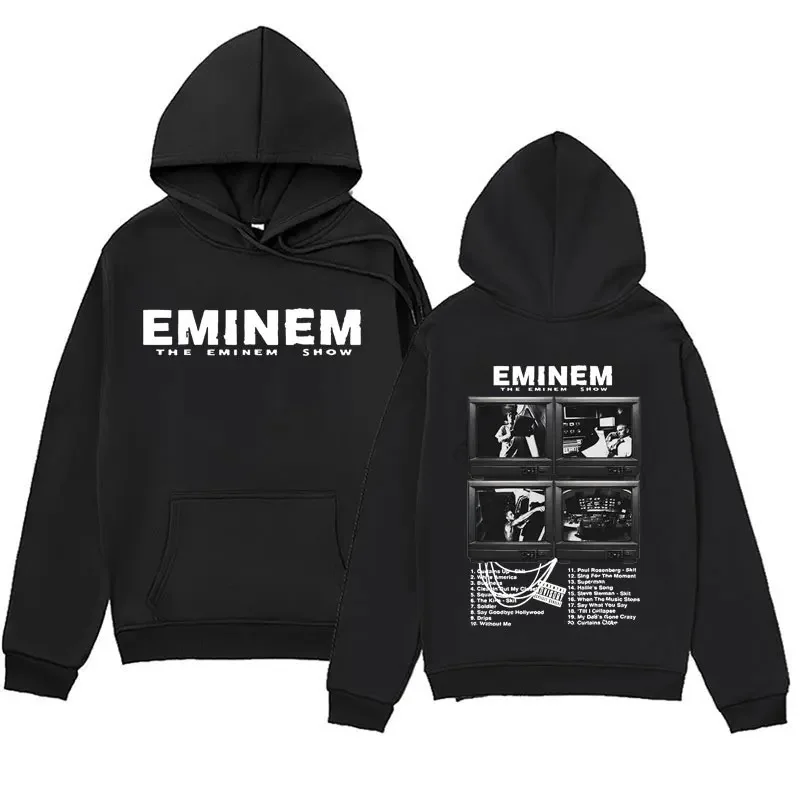 

Eminem Rapper Print Hoodies Men Woman Fashion Hoodie Hip Hop Streetwear Oversized Sweatshirts Harajuku Pullovers Unisex Clothing