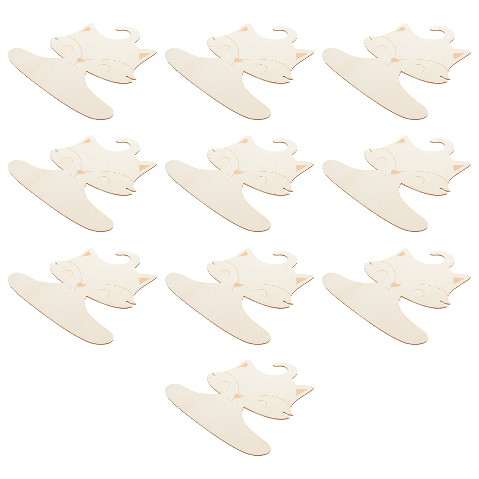 

10pcs Fox Hanger Kids Baby Hangers Baby Nursery Closet Toddler Clothes Storage Organizer Wooden Hangers