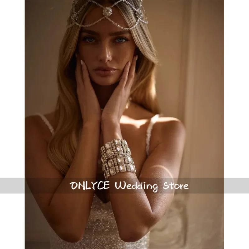 Personalizado branco brilhante franja cintas de espaguete vestido de baile bainha mini vestidos de noiva luxo após vestidos de festa 2025