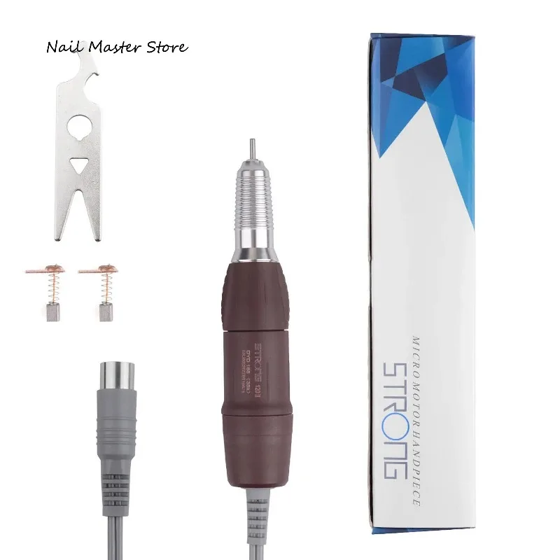 Strong 120II Micromotor Equipment Electric Nail Drill Handpiece Red Dental Lab Tool Polishing 35000RPM Drills Pen