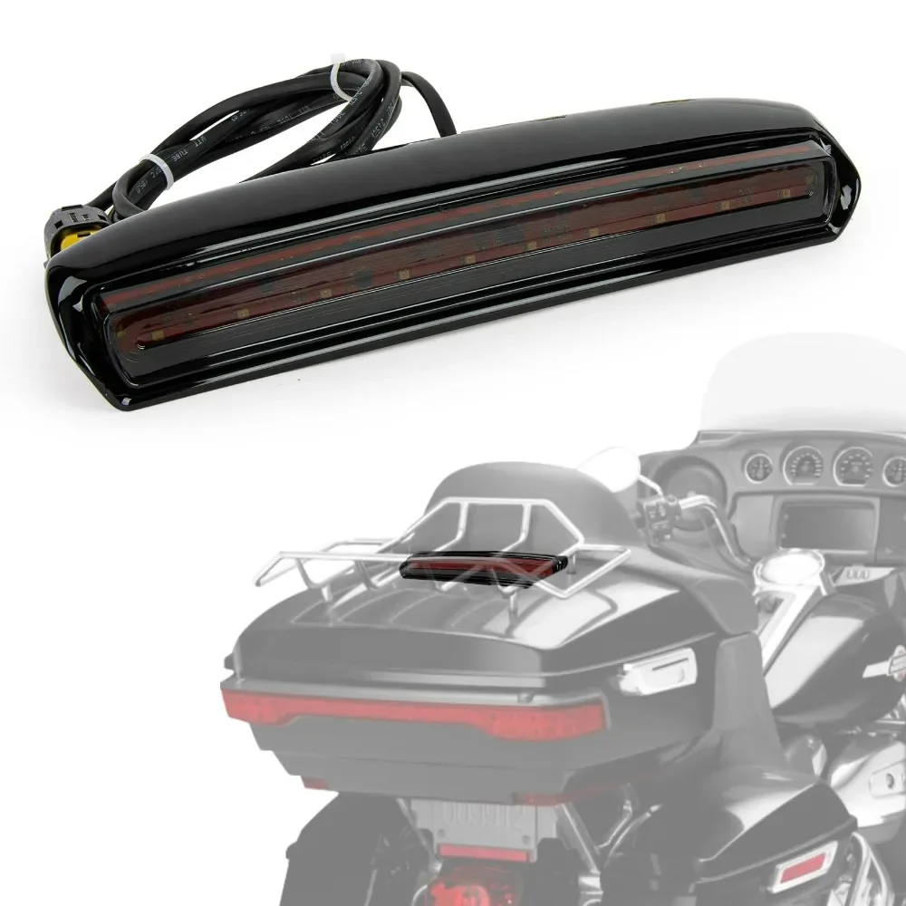 

Motorcycle Tour-Pak Lid Light Satin Black for Harley Electra Road Tri Glide Low Ultra Limited Low FLHTKL FLHTCU FLTRU 2014+