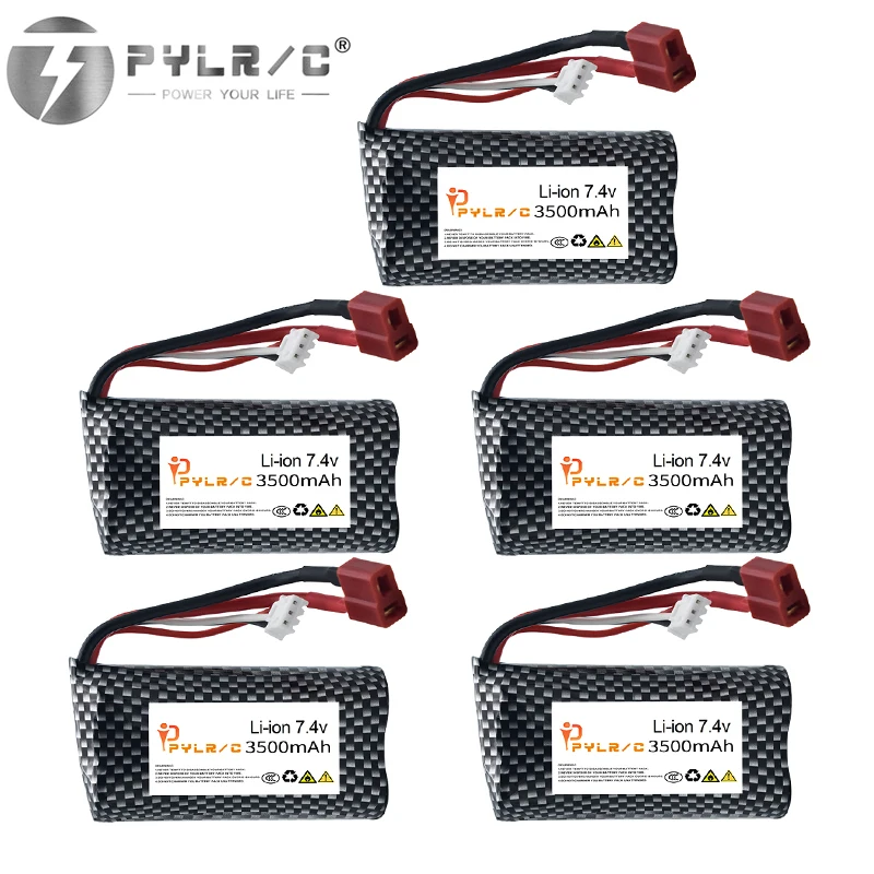 7.4V 3500mAh 18650 Li-ion Battery For Wltoys 10428 /12428/12423 RC Car Parts 2s 7.4v Battery For Wltoys 144001 A959-B A969-B Q46