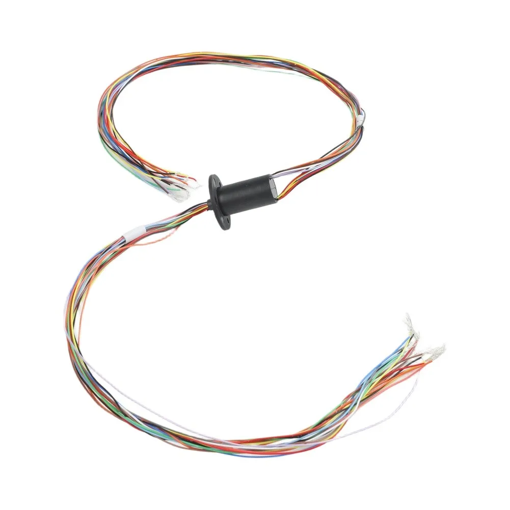 18 Channel 2A Hollow Rotation Slip Ring for 360 Degree Uninterrupted Operation Precious Metal Contacts PBT Housing Construction