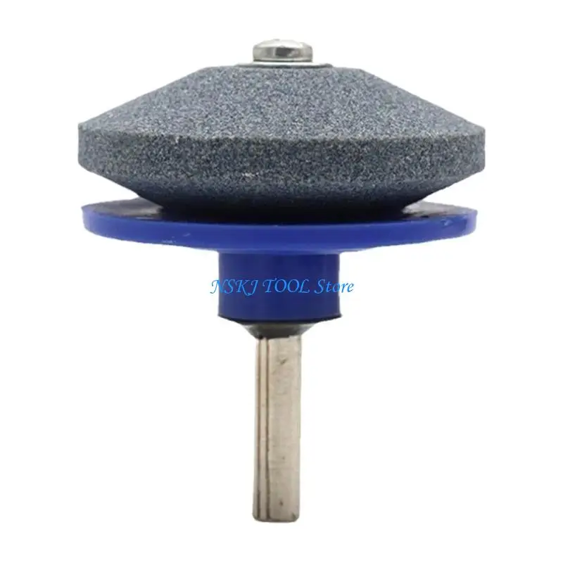 L8RC 4PCS 잔디 깎는 기계 샤프너 그라인딩 드릴 도구 연삭 휠 잔디 깎기 샤프너 샤프너 파워 핸드 드릴 액세서리