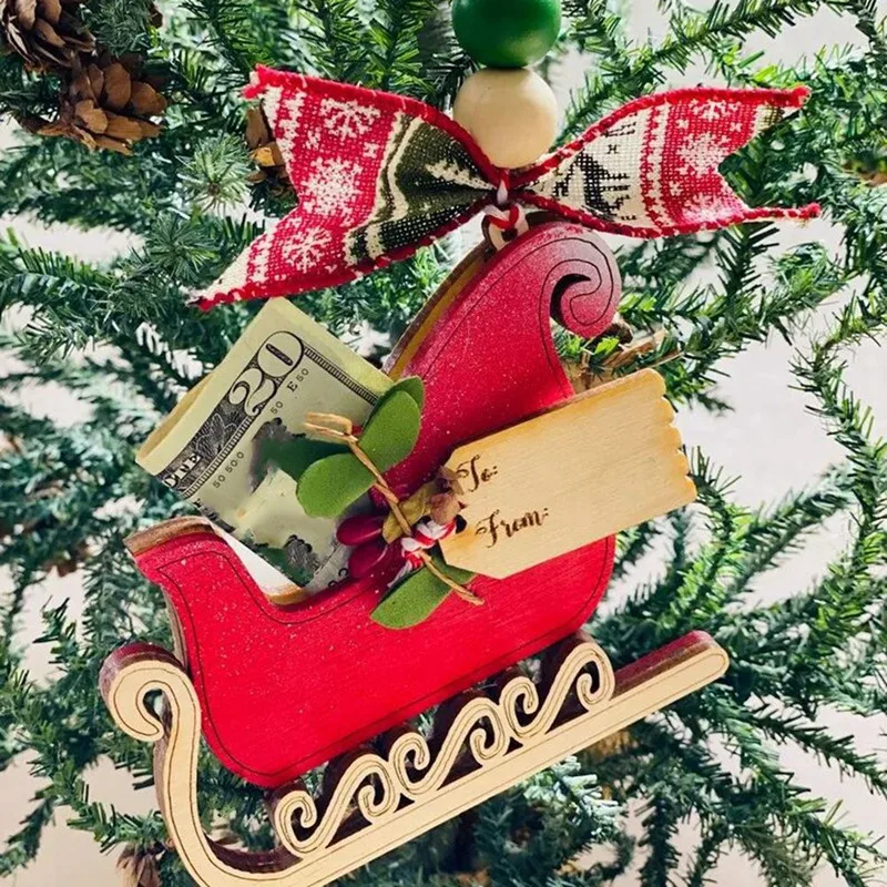 HOT SALE Cute Money Jar Ornaments, Christmas Money Jar Gifts, Suitable For Children, Christmas Tree Gift Pendants