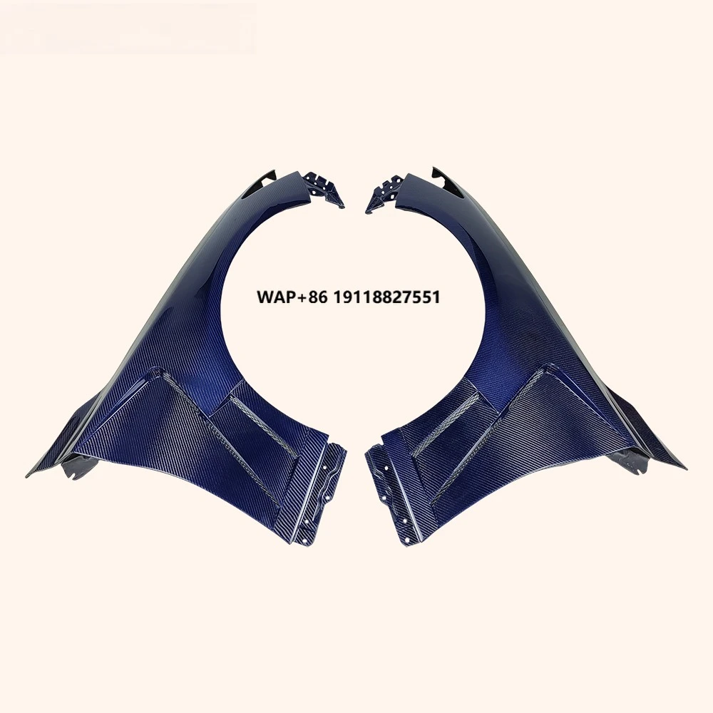 For Infiniti Q50 V37 Sedan 4 Door 13-24 KZ Style Blue Carbon Vented Front Fender