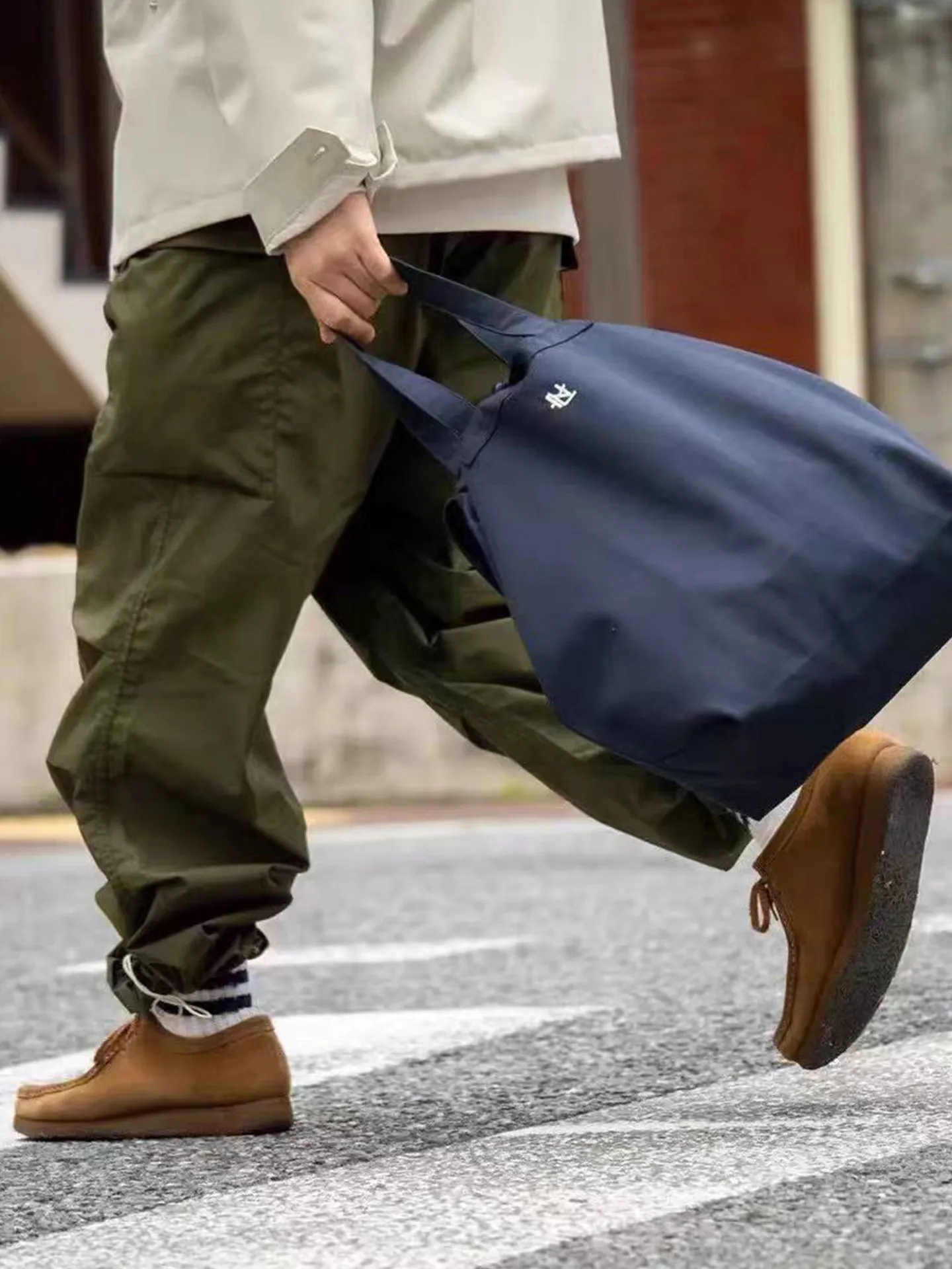 Japanese Style Men's and Women's Work Pants Outdoor Windproof and Waterproof Casual Long Pants