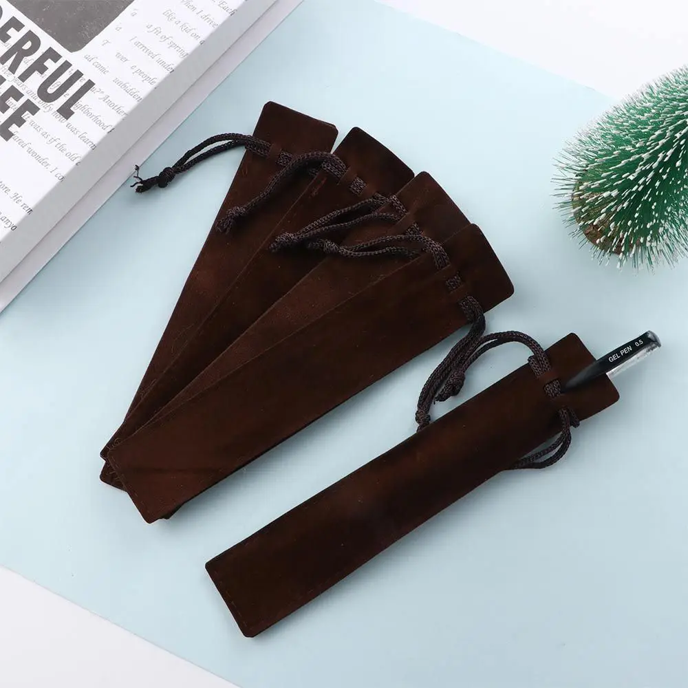 อุปกรณ์สีดํา ปากกา ผู้ถือ ปากกาหมึกซึม กระเป๋าสตางค์ กระเป๋าใส่ปากกา กระเป๋าดินสอ กระเป๋าดินสอเดี่ยว กระเป๋าใส่ปากกากํามะหยี่