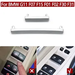 Interior Car Left Right Door Window Lift Switch Button Chrome Strip Trim Replacement For BMW 7 Series G11 G12 5GT F07 X5 F15