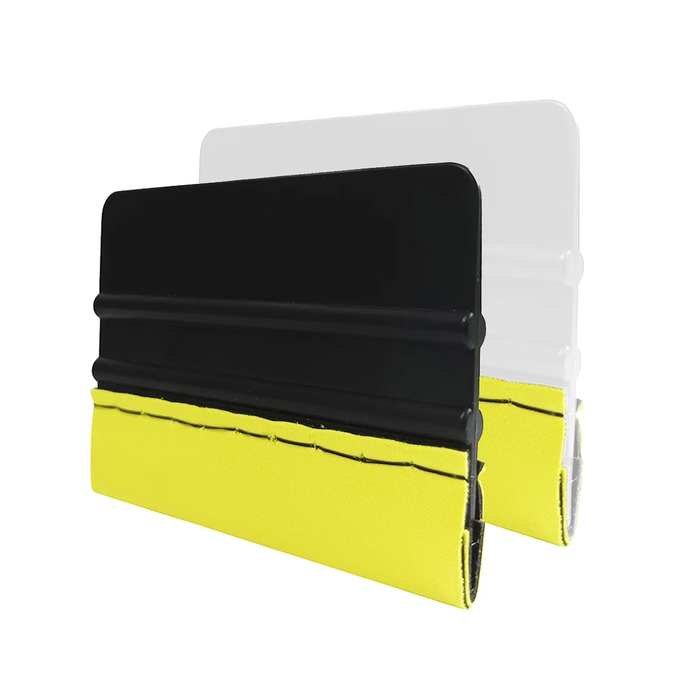 

Double Felt Sewing Cloth Card Squeegee Vinyl Car Wrap Window Tint Scraper Tool No Scratch Edge Protect Scraping Hand Tools