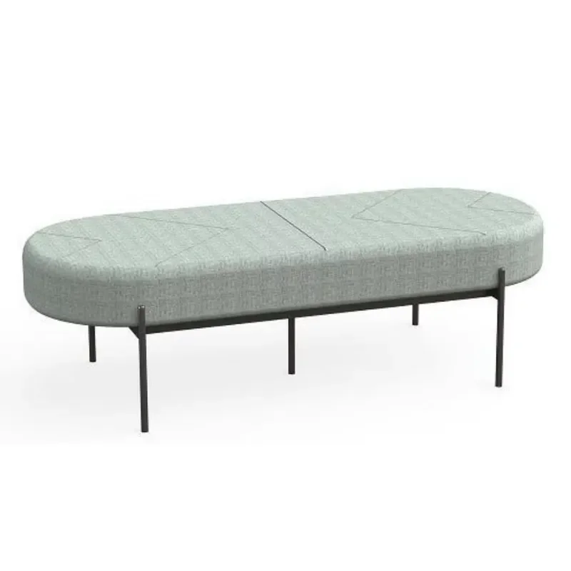 Modern style office furniture - upholstered storage stool entrance passage Ottoman dressing room footstool for office