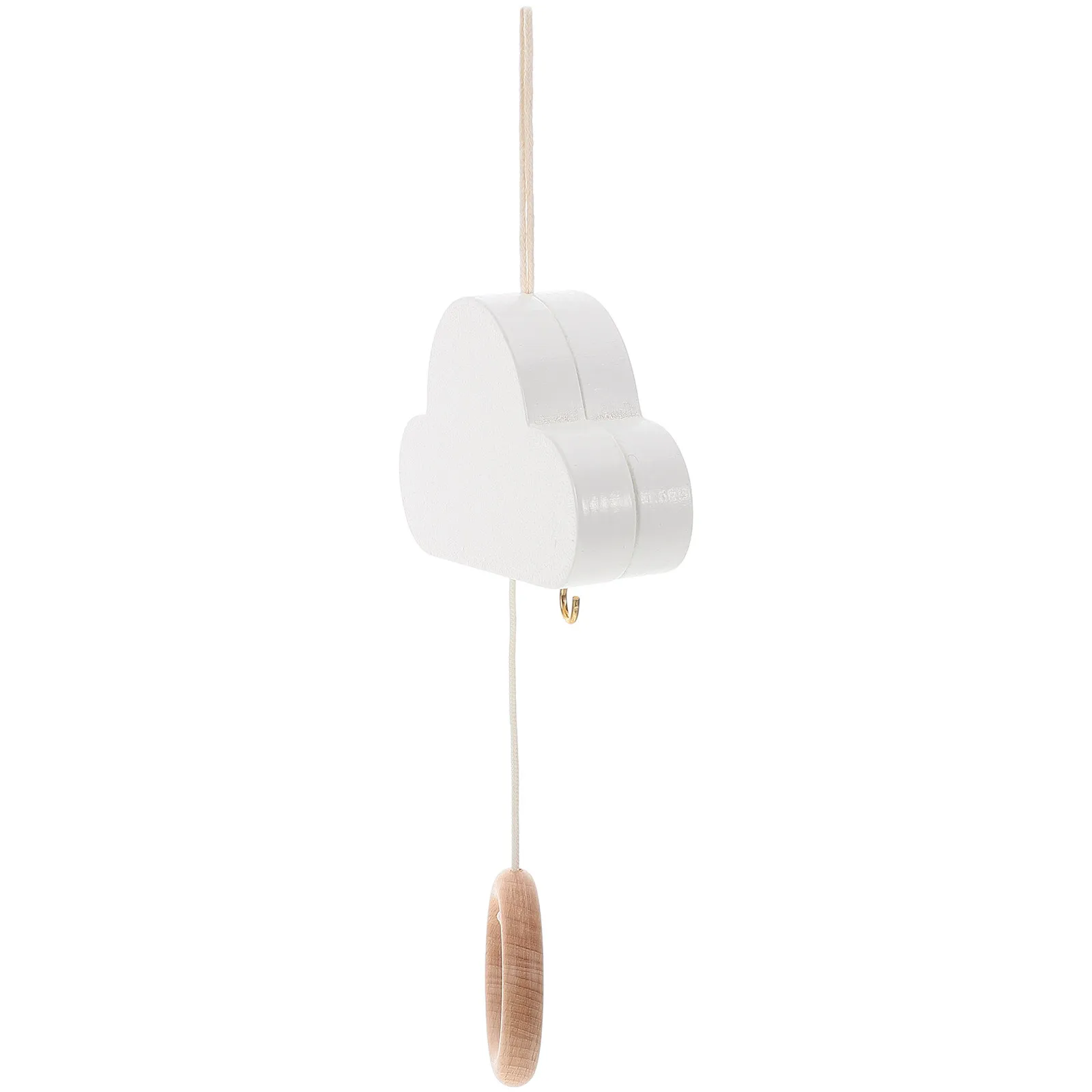 Mobile per Culla a Forma di Nuvola Minimalista Musicale per Neonati Sonno Rilassante Boho Decorazione Vintage per Cameretta